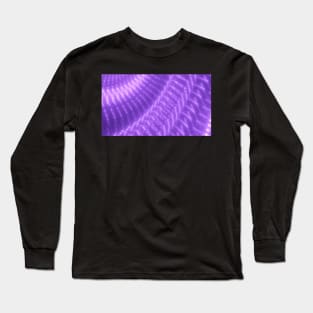 Abstract Glowing Purple Dots Long Sleeve T-Shirt